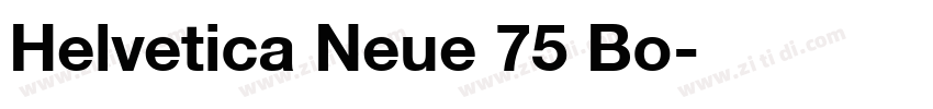 Helvetica Neue 75 Bo字体转换
